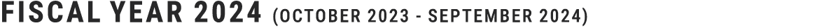 fiscal year 2024 (October 2023 September 2024)