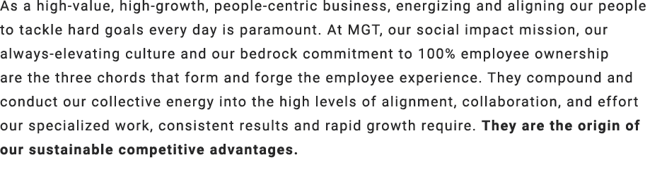 As a high value, high growth, people centric business, energizing and aligning our people to tackle hard goals every ...