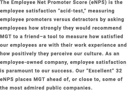 The Employee Net Promoter Score (eNPS) is the employee satisfaction “acid test,” measuring employee promoters versus ...