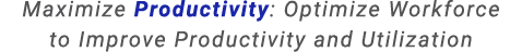 Maximize Productivity: Optimize Workforce to Improve Productivity and Utilization