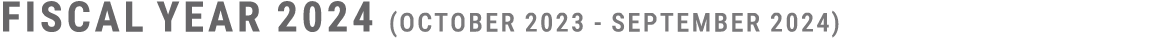 fiscal year 2024 (October 2023 September 2024)