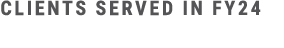 clients served in FY24​