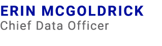 Erin McGoldrick Chief Data Officer