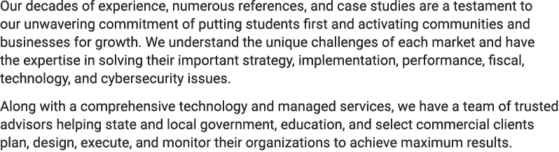 Our decades of experience, numerous references, and case studies are a testament to our unwavering commitment of putt...